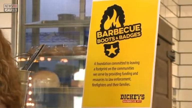 CW33: Dickey’s Does Good - Restaurant Donates to Matt Pearce Fund